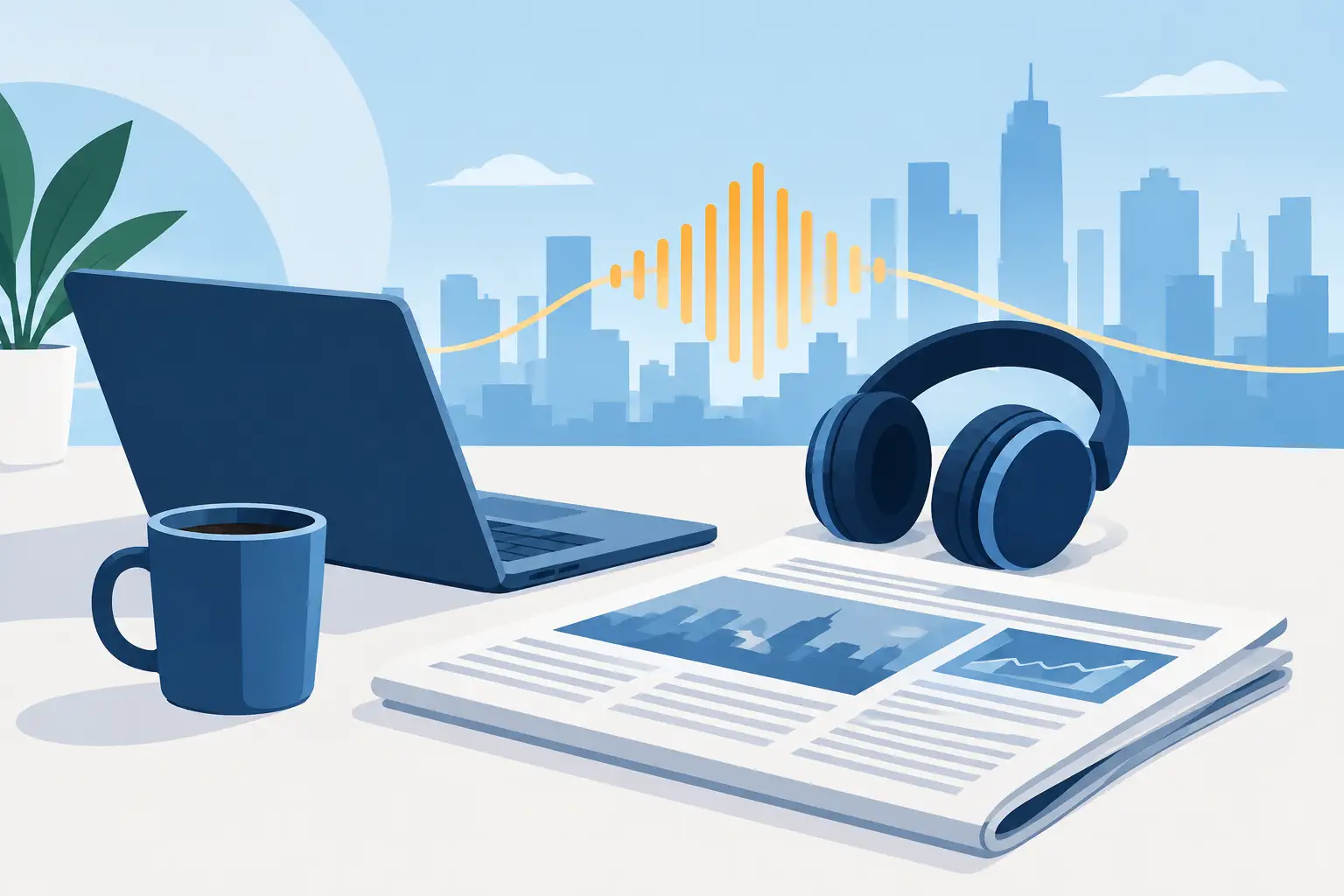 Business News Music That Holds the Bulletin Together