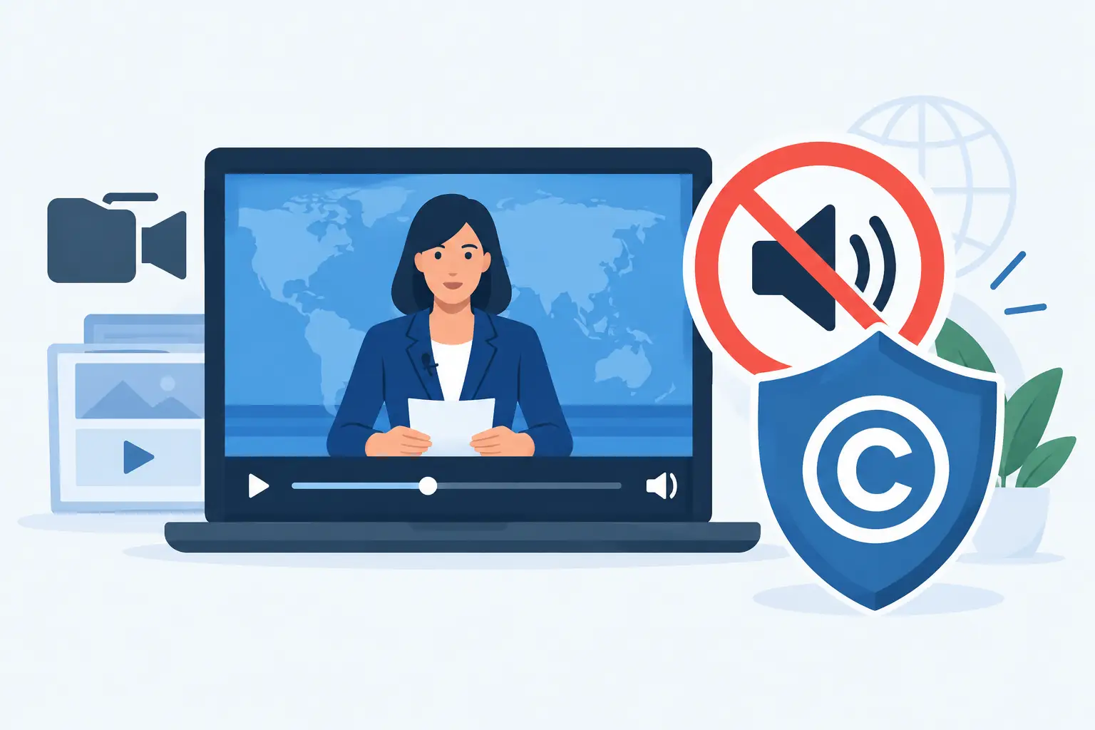 How to Prevent Copyright Muting in News Video